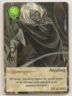 Spellfire 4th Edition Card M/NM 337/500 Ansalong - Image 1