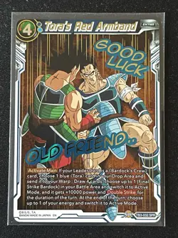 Dragon Ball Super Card Game Tora's Red Armband SPR Foil Card TB3-032 - Image 1