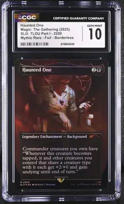 MTG SLD Haunted One #2200 CGC GEM MINT 10 Foil Borderless The Last of Us Mythic - Image 1