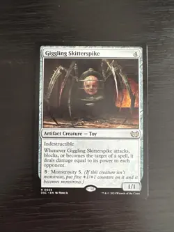 Giggling Skitterspike Commander: Duskmourn: House of Horror Regular - Image 1