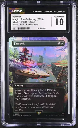 MTG SLD Farseek #2222 CGC GEM MINT 10 Foil Borderless Horizon Playstation Aloy - Image 1