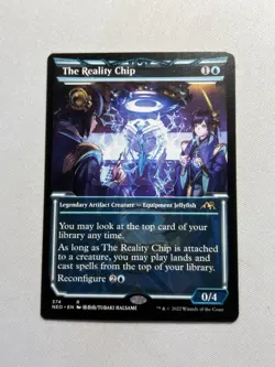 The Reality Chip - MINT RARE Showcase #374 - Kamigawa Neon Dynasty NEO Magic MTG - Image 1