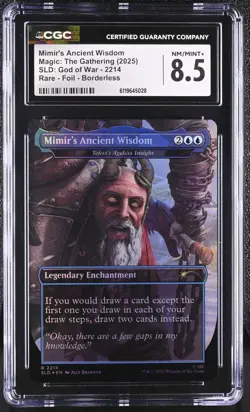 MTG SLD Mimir's Ancient Wisdom #2214 CGC 8.5 Teferi's Ageless Insight FOIL GOW - Image 1