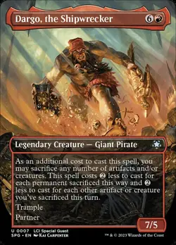 Dargo, the Shipwrecker Borderless U Foil #7 | SPG Special Guests | MTG - Image 1