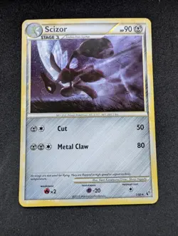 Pokemon Scizor Undaunted 7/90 Holo Rare Lightly Played - Image 1