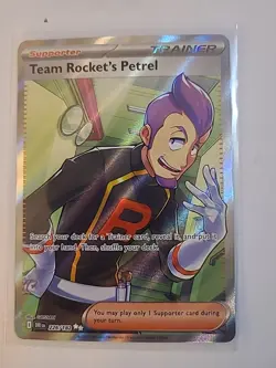 Pokemon TCG Team Rockets Petrel 226/182 SV Destined Rivals Ultra Rare Full Art - Image 1