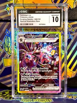 2024 Pokemon Surging Sparks Hydreigon Ex 240/191 CGC Gem Mint 10 - Image 1