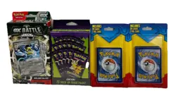 Pokemon TCG 4 Pack Box Lot Mystery Trick Or Treat Battle Deck Foils New Sealed - Image 1