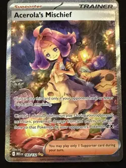 Pokemon TCG Acerola's Mischief 183/132 Mega Evolution -Special Illustration Rare - Image 1