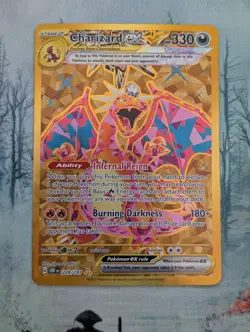 Pokemon: Charizard EX Gold Hyper Rare Full Art Holo 228/197 Obsidian Flames - Image 1