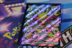 Pokemon TCG Paldean Fates Alakazam ex 215/091 Shiny Ultra Rare Full Art - Image 1