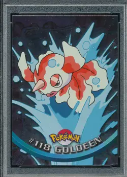 FOIL PSA 9 MINT GOLDEEN 2000 TOPPS POKEMON TV 118 ANIMATION GRADED RARE PM-TPHLC - Image 2