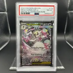 2025 Pokemon Mega Evolutions EN Mega Gardevoir SIR #178 Graded PSA 8 - Image 1