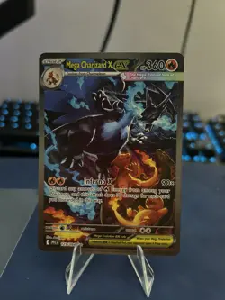 Mega Charizard X EX SIR 125/094 Phantasmal Flames English Pokemon TCG Pack Fresh - Image 1