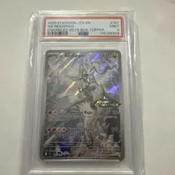 Pokemon 2025 N's Reshiram 167 Enhanced Box Topper Journey Together PSA 9 - Image 1