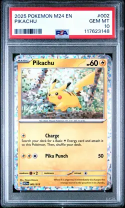 2025 POKEMON M24 EN-MCDONALD'S COLLECTION #002 PIKACHU PSA 10 - Image 1
