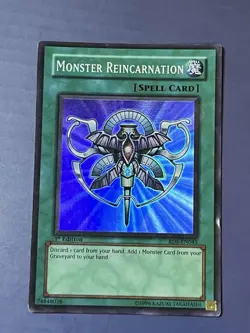 Yugioh Monster Reincarnation RDS-EN045 Super Rare 1st Edition HP - Image 1