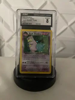 Dark Slowbro 12/82 Team Rocket: CGC 8 Holo Rare Unlimited Pokemon TCG Card - Image 1