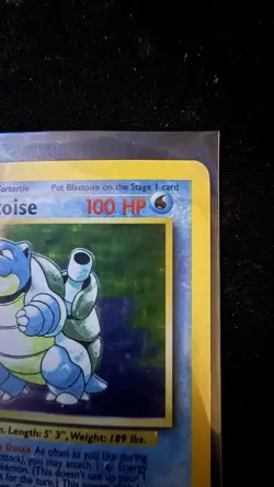 Pokemon Blastoise 100 HP Holo Rare Base Set Stage 2 Card 2/102 English 1999 - Image 5
