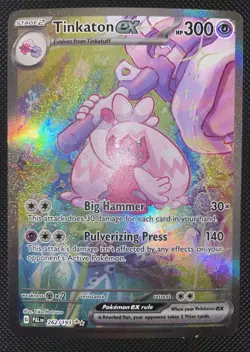 Pokemon TCG Tinkaton EX Holo Card Paldea Evolved, Special Illustration, 262/193 - Image 1