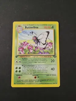 NM ITALIAN Butterfree 33/64 1st Edition Jungle Pokemon Card - Image 1