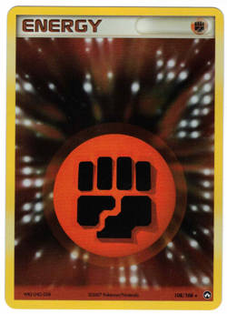 Fighting Energy 108/108 EX Power Keepers Holo Rare Pokemon Card - Image 1