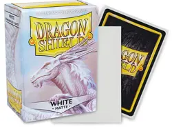 100ct Dragon Shield Matte White Card Sleeves + 100ct Perfect Fit Standard Size - Image 1
