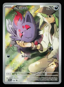 N's Zorua 189 Holo Illustration Rare Scarlet & Violet Promo Pokemon Card - Image 1
