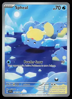 Spheal 199/191 Holo Illustration Rare Surging Sparks Pokemon Card - Image 1