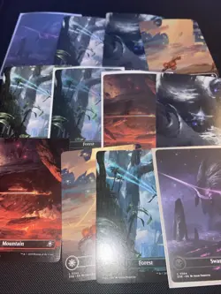 12x MTG Edge Of Eternities Full art land + foils - Image 1