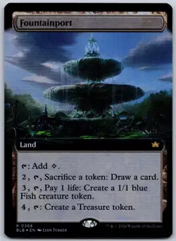 Fountainport (Extended Art) Foil R Bloomburrow 368 NM - Image 1