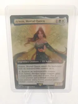 MTG Magic the Gathering Arwen, Mortal Queen (extended art) Lord of the Rings NM - Image 1
