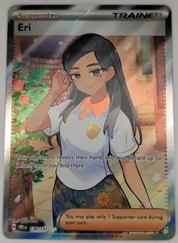 Eri 136/131 Pokemon TCG S&V Prismatic Evolutions Full Art Trainer NM - Image 1