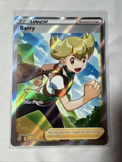 Barry (Full Art) 167/172 Swsh09: Brilliant Stars Holo Shiny Trainer Pokemon Card - Image 1