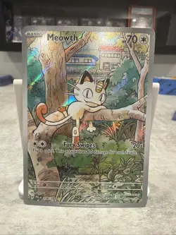 Pokemon TCG Meowth 106/094 Me02 Phantasmal Flames Illustration Rare NM/M - Image 1