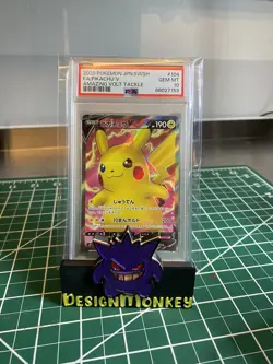 PSA 10 2020 Pokemon Japanese Amazing Volt Tackle Pikachu V 104/100 #3683 - Image 1