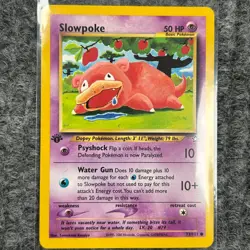 Vintage Pokemon Neo Genesis Slowpoke 73/111 1st Edition Common NM/LP - Image 1