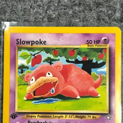 Vintage Pokemon Neo Genesis Slowpoke 73/111 1st Edition Common NM/LP - Image 3