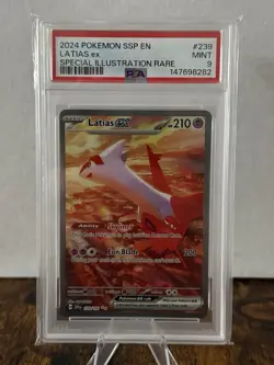 Pokemon Surging Sparks Latias EX SIR 239/191 PSA 9 Brand New Cert - Image 1