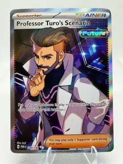 Professor Turo's Scenario 240/182 SV04: Paradox Rift Holo Pokemon TCG (NM) - Image 1