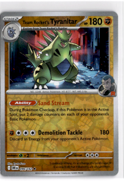 Team Rocket's Tyranitar [Reverse Holo] #96 Pokemon Destined Rivals - Image 1