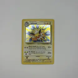 Pokemon TCG Jolteon Jungle Set Holo Rare 4/64 VTG WOTC 1999 HP/DMG - Image 1
