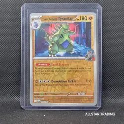 Rev Holo - Team Rocket's Tyranitar 096/182 Pokemon Destined Rivals - Pokemon SV - Image 4