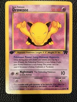Drowzee 54/82 1st Edition Team Rocket Vintage WOTC - Pokemon TCG - Image 1