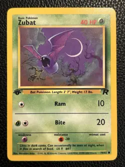 Pokemon Zubat Common 1st Edition Team Rocket 70/82 - Image 1
