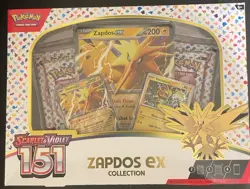 Pokemon 151 Zapdos EX Collection Box New Sealed - Image 1