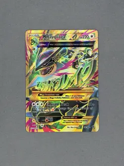 MEGA M RAYQUAZA EX 2015 Pokemon XY Ancient Origins Shiny Full Art #98/98 - Image 1