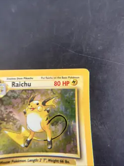 1999 Pokemon Base Set Raichu 14/102 Holo Rare - OG Vintage - LP/MP - Image 5