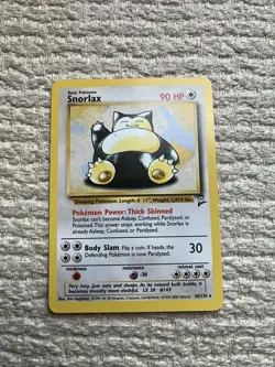 Pokemon TCG Snorlax 030/130 Rare Base Set 2 - Image 1