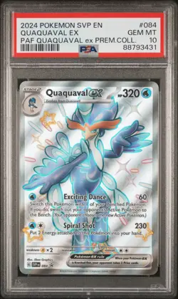 Pokemon Promo Quaquaval ex 084 PSA 10 Paldean Fates - Image 1